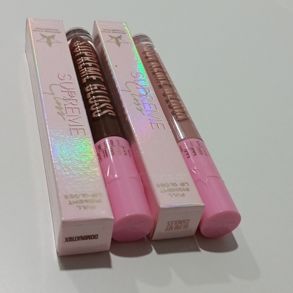 Jeffree Star Supreme Gloss - Nude and Deep Brown,  Ladies Full Coverage Gloss - Picture 5 of 5